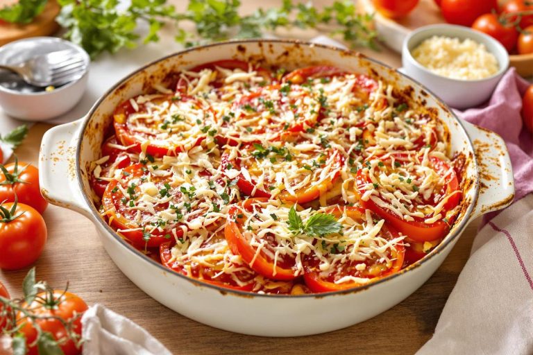 Ce gratin tomates-parmesan est prêt en 15 minutes et sent bon l’été.jpg