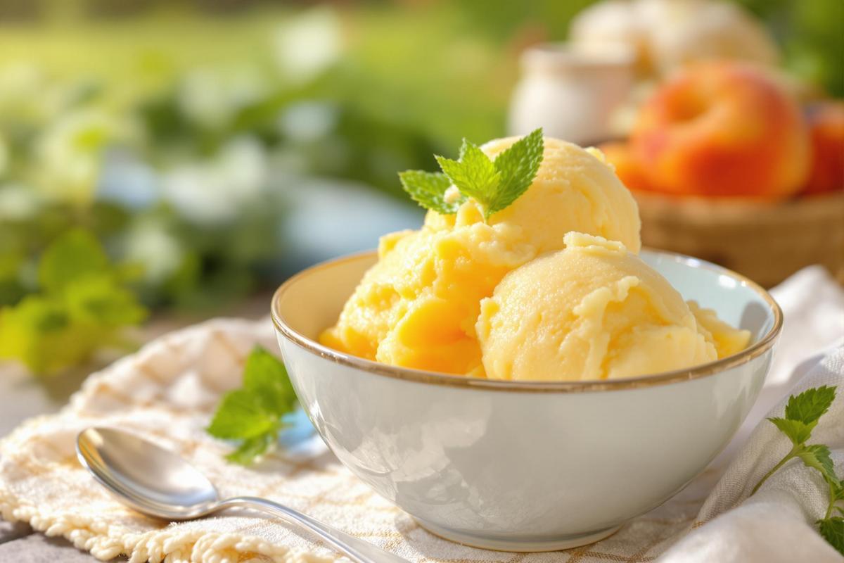 Ce sorbet pêche-menthe est prêt sans machine et bluffe tout le monde.jpg