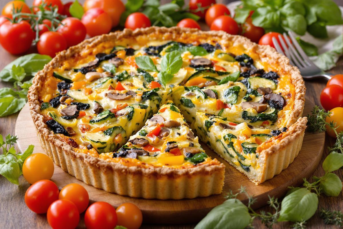 Quiche sans pâte aux légumes estivaux : recette facile.jpg